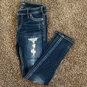 Silver brand skinny jeans-excellent condition